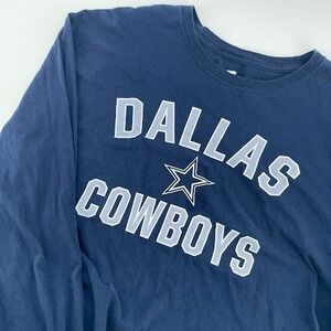 Dallas Cowboys Fanatics Long Sleeve T-Shirt mens XL Navy NFL Football